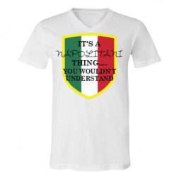 Unisex V-Neck Jersey Tee