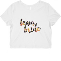 Ladies Slim Fit Crop Top Tee