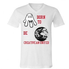 Unisex V-Neck Jersey Tee