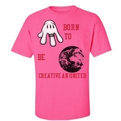 Unisex Ultra Cotton Safety Neon Crewneck Tee