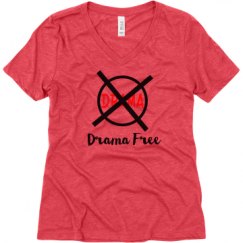 Ladies Relaxed Fit Super Soft Triblend V-Neck Tee