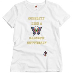 Superfly like a rainbow butterfly top