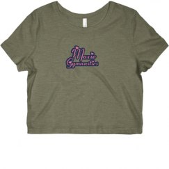 Ladies Slim Fit Crop Top Tee