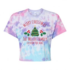 Women's Tie Dye Crop Top Tee