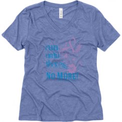 Ladies Relaxed Fit Super Soft Triblend V-Neck Tee