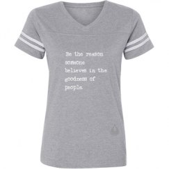 Ladies Relaxed Fit Vintage Sports Tee