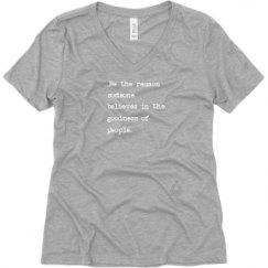 Ladies Relaxed Fit V-Neck Tee