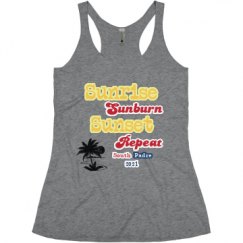 Ladies Slim Fit Super Soft Racerback Triblend Tank