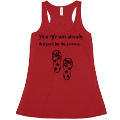Ladies Flowy Racerback Tank