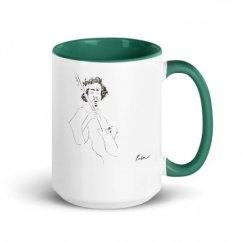 15oz Ceramic Mug with Color Inside