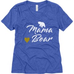 Ladies Relaxed Fit Super Soft Triblend V-Neck Tee