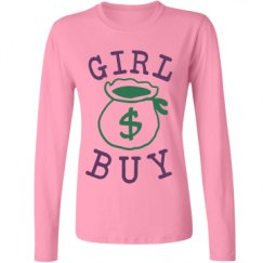 Ladies Relaxed Fit Basic Long Sleeve Tee
