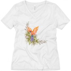 Ladies Relaxed Fit V-Neck Tee