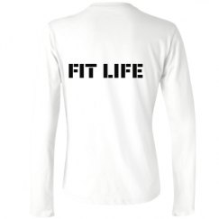 Ladies Relaxed Fit Basic Long Sleeve Tee