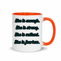 11oz Ceramic Mug with Color Inside