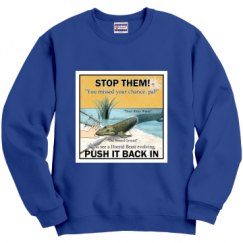 Unisex Film and Foil Crewneck Sweatshirt