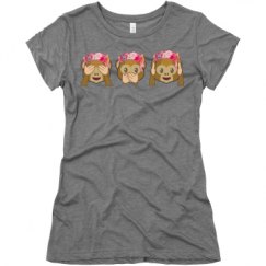 Ladies Slim Fit Super Soft Triblend Tee