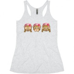 Ladies Slim Fit Super Soft Racerback Triblend Tank