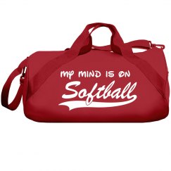 My mind is on softball