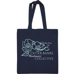 Navy OBXMC canvas tote