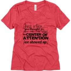 Ladies Relaxed Fit Super Soft Triblend V-Neck Tee