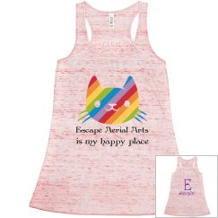 Rainbow Kitty  Flowy Tank