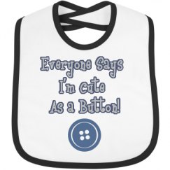 Infant Contrast Trim Bib