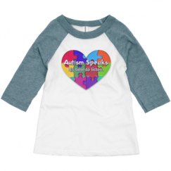 Toddler 3/4 Sleeve Raglan Tee