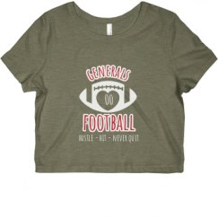 Ladies Slim Fit Crop Top Tee