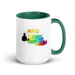 15oz Ceramic Mug with Color Inside