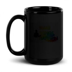 15oz Black Glossy Mug
