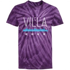 Youth Villa Chicago Skyline-Flag Tie Dye Tee