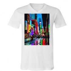 Unisex V-Neck Jersey Tee