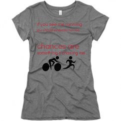 Ladies Slim Fit Super Soft Triblend Tee
