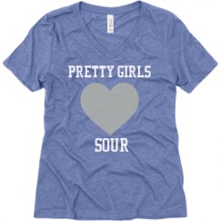 Ladies Relaxed Fit Super Soft Triblend V-Neck Tee