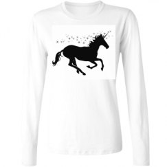 Ladies Relaxed Fit Basic Long Sleeve Tee