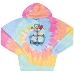Unisex Tie-Dye Fleece Hoodie