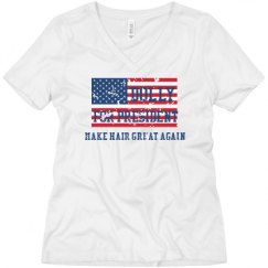 Ladies Relaxed Fit V-Neck Tee