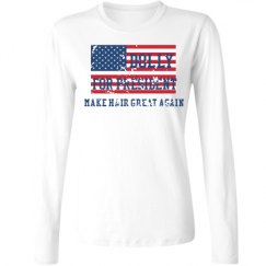 Ladies Relaxed Fit Basic Long Sleeve Tee