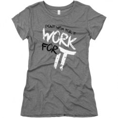 Ladies Slim Fit Super Soft Triblend Tee