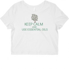 Ladies Slim Fit Crop Top Tee