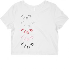 Ladies Slim Fit Crop Top Tee