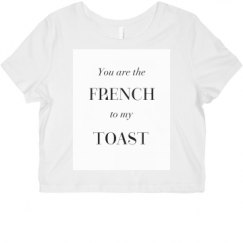 Ladies Slim Fit Crop Top Tee