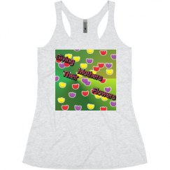 Ladies Slim Fit Super Soft Racerback Triblend Tank