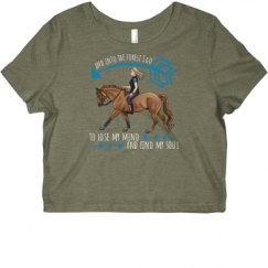 Ladies Slim Fit Crop Top Tee