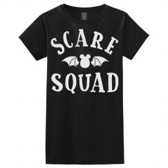 Scare squad women's black t shirt. 