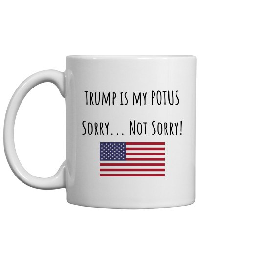 11oz Mug Trump is w finger 