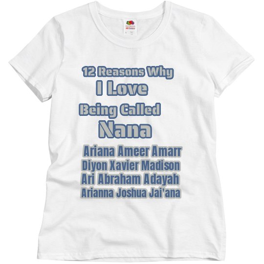 12 reasons nana shirt blue/grey