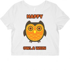 Ladies Slim Fit Crop Top Tee