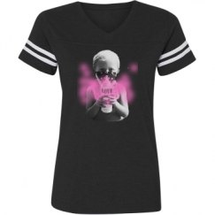 Ladies Relaxed Fit Vintage Sports Tee